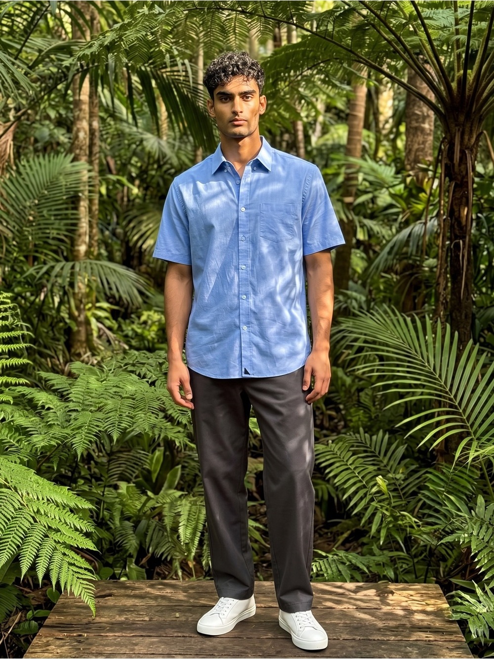 UNTUCKit Light Blue Men's Button-Up Shirt